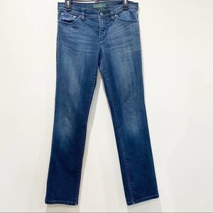LRL LAUREN JEANS CO RALPH LAUREN‎ women's 8 blue jeans straight dark wash